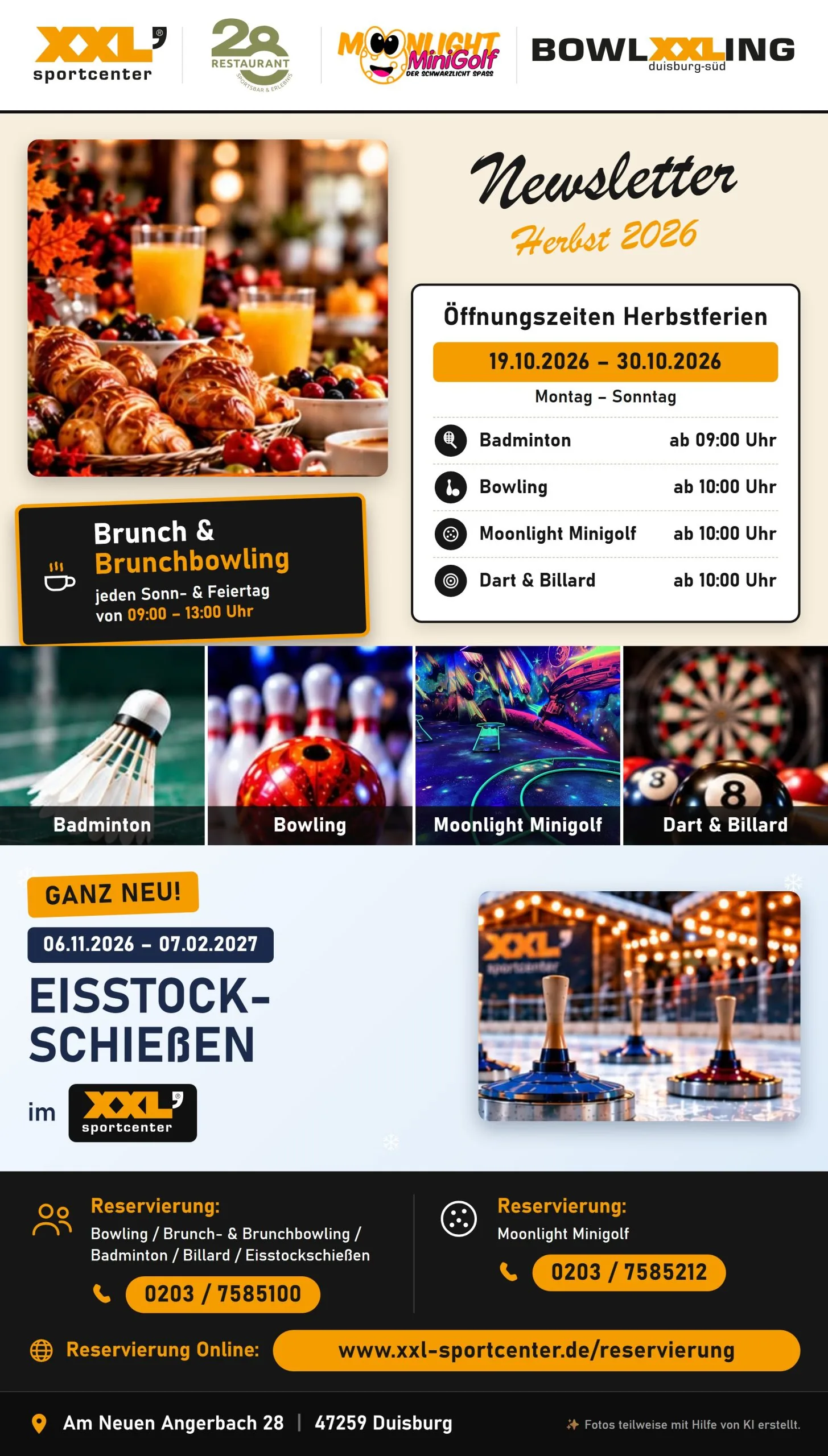Newsletter Herbst 2026 des XXL Sportcenter